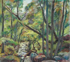 Einar Sandberg, Vår i Åretta, 1934, Olje på lerret