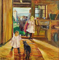 Bernhard Hinna, Søndag morgen, Olje på lerret