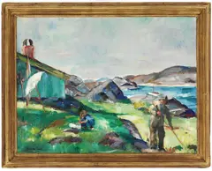 Henrik Lund, Skjærgård, 1923, Olje på lerret