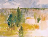 Alexander Schultz, Landskap med hus
