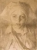 Anders Zorn, Gulli II, 1918, Radering, lysmål
