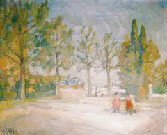 August Jacobsen, Morgen i Granada, 1920, Olje på lerret