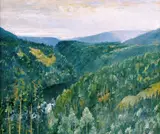 Arne Paus, Dyp skog i Valdres, Olje på plate
