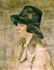Torstein Rusdal, Ung pike, 1919, Olje på lerret