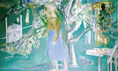 Håkon Stenstadvold, Fra Bakkevika Søndre Sandøy, 1958, Olje på lerret