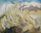 Rudolph Thygesen, Blomstrende busker, 1934, Olje på lerret