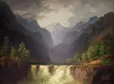 Thomas Fearnley, Fjellandskap med fossestryk