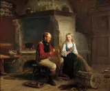 Adolph Tidemand, Fiskeren og hans datter