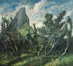 Hamarøyskaftet by Karl Erik Harr, Olje på lerret, sold Nov 2005