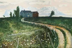 Myk vind by Karl Erik Harr, 1979, Olje på lerret, sold Nov 2005