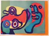 Komposisjon by Karel Appel, 1974, Serigrafi, sold Jun 2005