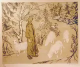 Harald Kihle, Hjuringjenta, Litografi, lysmål
