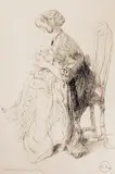 Carl Larsson, Suzanne och Gunlög, Radering