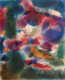 Arne Schram Bruland, Sommernatt, 1969, Olje på lerret