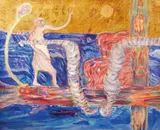 Ulf Valde Jensen, Figur i landskap, Olje på lerret