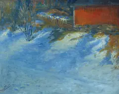 Harald Jordan, Vårløsning, Olje på lerret