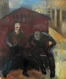 Willi Midelfart, Vårnatt Paris, Olje på plate