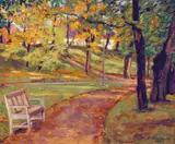 Lars Printz, Høstsol i Frognerparken, Olje på plate