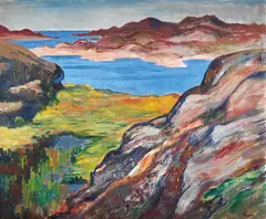 Axel Revold, Kystlandskap, Olje på lerret