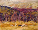 Søren Steen-Johnsen, Senhøst Nord Østerdal, 1944, Olje på plate