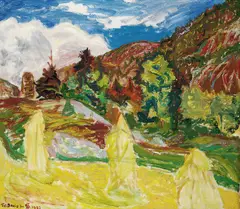 Henrik Sørensen, Høstsommer i Vinje, 1937, Olje på lerret