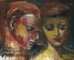 Joronn Sitje, Ungdom, 1934, Olje på lerret