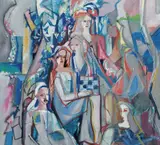 Thorstein Rittun, Spillet, 1985, Olje på lerret