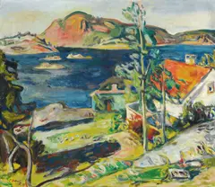 Per Deberitz, Nordenvind, Skåtøy, 1939, Olje på lerret
