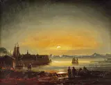 Peder Balke, Fra Hammerfest, 1851, Olje på plate