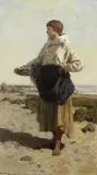 Otto Sinding, Fiskerjente på strand