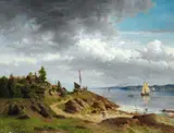 Morten Müller, Norsk kystlandskap med folkeliv