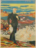 Axel Revold, Portrett av Fridtjof Nansen, Litografi, lysmål