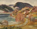 Annar Eggen, Vår i bukta, Mosvik, 1941, Olje på lerret