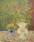 Hans Finne-Grønn, Blomster, Olje på plate
