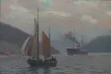 Nils Hansteen, Seilskute og dampbåt, fjordabåter sommernatt