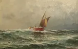 Lauritz Haaland, Losbåt i rom sjø