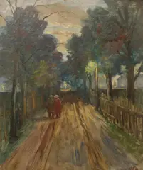 Rolf Buchmann Indseth, Fra Tøyenhagen, 1948, Olje på plate