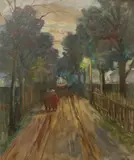 Rolf Buchmann Indseth, Fra Tøyenhagen, 1948, Olje på plate