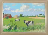Arne Brendt Jensen, Untitled, 1953, Oil on canvas Signed and