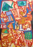 Eef de Weerd, Untitled, oil paintings and pastels