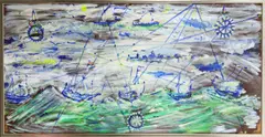 Theo Niermeijer, Untitled, Oil on panel Signed on the verso