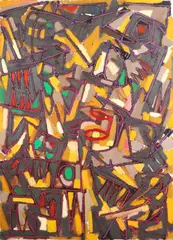 Eef de Weerd, Untitled, oil paintings and pastels