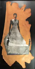 Mella Jaarsma, Untitled, Silkscreen print on leather