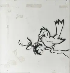 Banksy, Untitled, plaster board