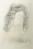 Untitled by Salvador Dalí, drypoint etchings Size:, sold Nov 2022