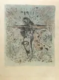 Untitled by Salvador Dalí, 1904, pencil Drypoint etching on rise paper Total sheet size:, sold Nov 2022