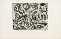 Sin título de la serie Bram van Velde by Emma Reyes, 1961 - 1962, Punta seca y aguafuerte sobre papel, sold Jul 2026