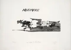 Alejandro Obregón, Aquelarre, 1976, Aguafuerte sobre papel. Ejemplar 35 de 75