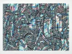 Antonio Seguí, Me estoy yendo, 1989, Litografía sobre papel. Ejemplar 68 de 100