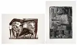 Pedro Hanne Gallo, [Toro]; [Artesano], Xilografìa sobre papel. (2). Ejemplar 10 de 120